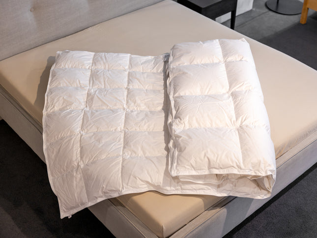 1A 100% Poolse Ganzendonzen Dekbed 4-Seizoenen – Gold | Natuurlijk, Rijk Gevuld & Comfortabel Luxe