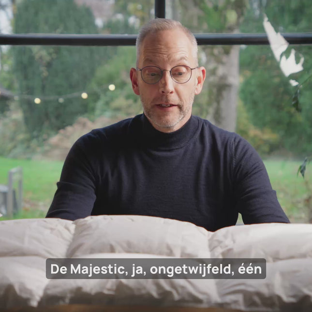 Majestic 4-Seizoenendekbed | Luxe 100% katoenen edelbatist gevuld met 1A 100% Mazurische Ganzendons